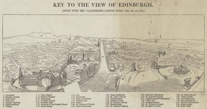 Veduta di Edimburgo (incisione) da English School