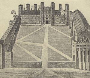 Veduta di Eton, c 1622 (incisione) da English School