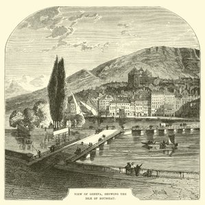 Veduta di Ginevra, con l