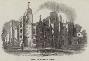 Veduta di Hendlip Hall da English School