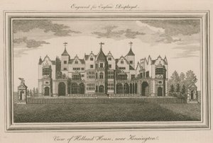 Vista di Holland House, vicino a Kensington