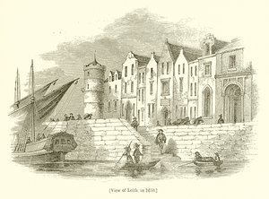 Veduta di Leith, nel 1650
