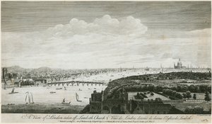 Veduta di Londra presa dalla chiesa di Lambeth