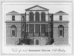 Vista della New Sessions House Old Bailey