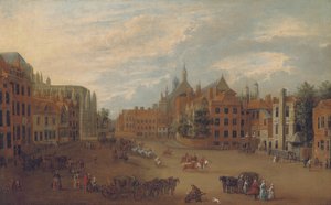 Veduta di Old Palace Yard, Westminster, con l