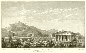 Vista di Olimpia, restaurata da R. Bohn da English School