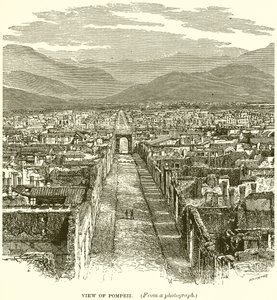 Veduta di Pompei da English School