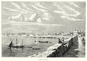 Veduta di Tripoli (incisione) da English School