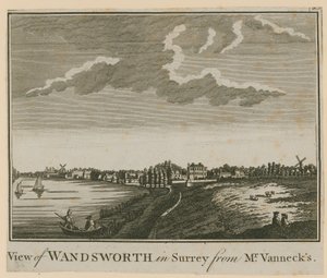 Vista di Wandsworth nel Surrey da Mr Vannecks