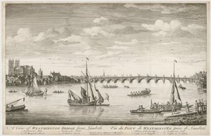 Vista del Ponte di Westminster, da Lambeth da English School
