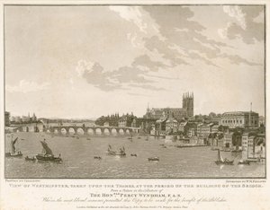 Vista di Westminster, al periodo della costruzione del ponte