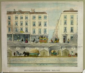 Veduta di una strada londinese con l