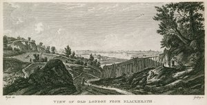 Veduta della vecchia Londra da Blackheath