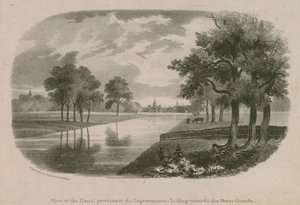 Vista del Canale, St Jamess Park, Londra, prima dei miglioramenti da English School