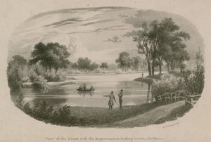 Vista del Canale, St Jamess Park, Londra, prima dei miglioramenti da English School