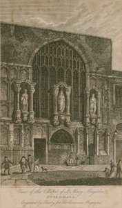 Veduta della Cappella di Santa Maria Maddalena, Guildhall, Londra da English School