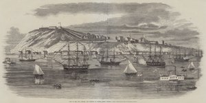 Veduta della città, cittadella e porto di Quebec, Nord America da English School