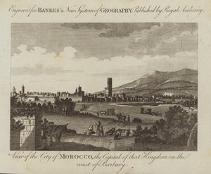 Veduta della città di Marrakech da English School