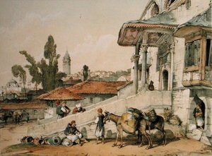 Veduta del distretto di Galata, primi anni del 1800 da English School