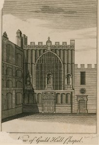 Vista della Cappella della Guildhall, Londra da English School