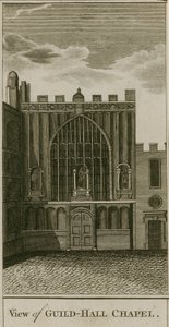 Vista della Cappella della Guildhall, Londra da English School