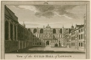 Veduta della Guildhall, Londra