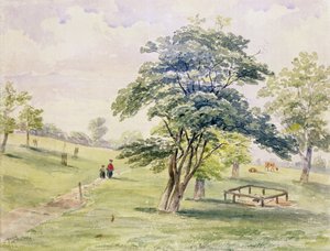 Veduta della parte nord di Hyde Park, 1820 da English School