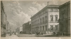 Vista della Casa del Reform Club in Pall Mall, ora in costruzione, di Charles Barry, architetto da English School