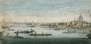 Vista del fiume Tamigi, Londra