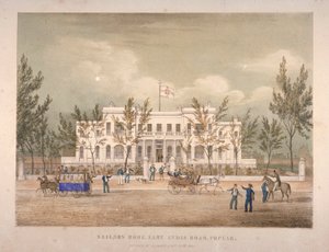 Veduta della Sailors Home su East India Dock Road, Poplar, Londra, 1841 da English School