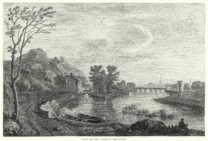Veduta sulle rive della Senna (incisione)