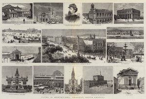 Vedute di Montevideo, Uruguay, Sud America