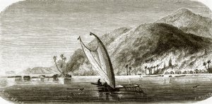 Villaggio di Vanu, isola di Vanikoro da English School
