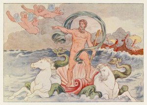 Eneide di Virgilio: Nettuno calma le onde da English School