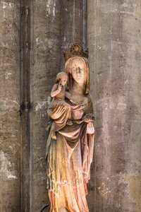 Vergine con Bambino detta Notre-Dame de la Nef.XIV secolo (Alabastro) da English School