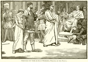 Virtù della donna romana. Virginia nel Foro da English School