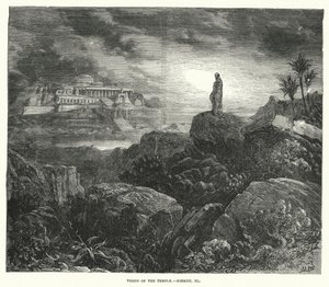 Visione del tempio, Ezechiele XL (incisione) da English School