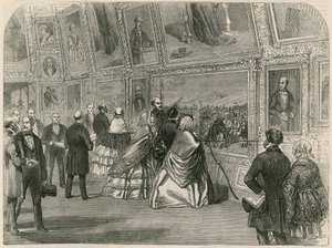 Visita di Sua Maestà, del Principe Alberto e della Regina del Portogallo alla Royal Academy