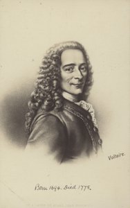Voltaire (1694-1778), scrittore, filosofo e drammaturgo francese (litografia)