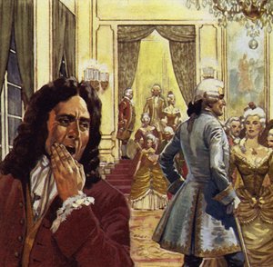 Voltaire frequentava spesso la corte, ma non era mai felice lì da English School