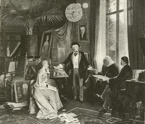 Wagner e i suoi amici (incisione) da English School
