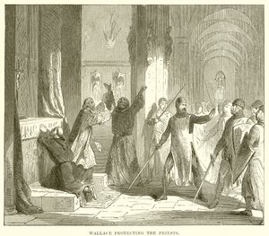 Wallace che protegge i sacerdoti da English School