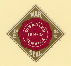 War Seal - servizio disabili 1914-1915 da English School