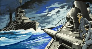 Battaglia navale in mare da English School