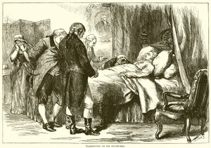 Washington sul letto di morte da English School
