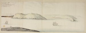Ingresso ovest del porto di Cork, dal Kidds, o Cow and Calf, a Cross Beg Island; Ingresso ovest del porto di Cork, mostrando Halbowlin Island, Spike Island e Cross Haven, c.1684