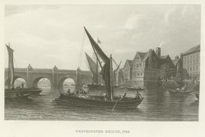 Ponte di Westminster, 1745 da English School
