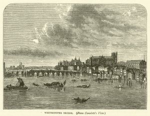 Ponte di Westminster, dalla vista di Canaletti