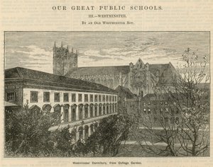 Dormitorio di Westminster, dal College Garden