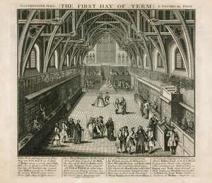 Westminster Hall, il primo giorno del termine, una poesia satirica da English School